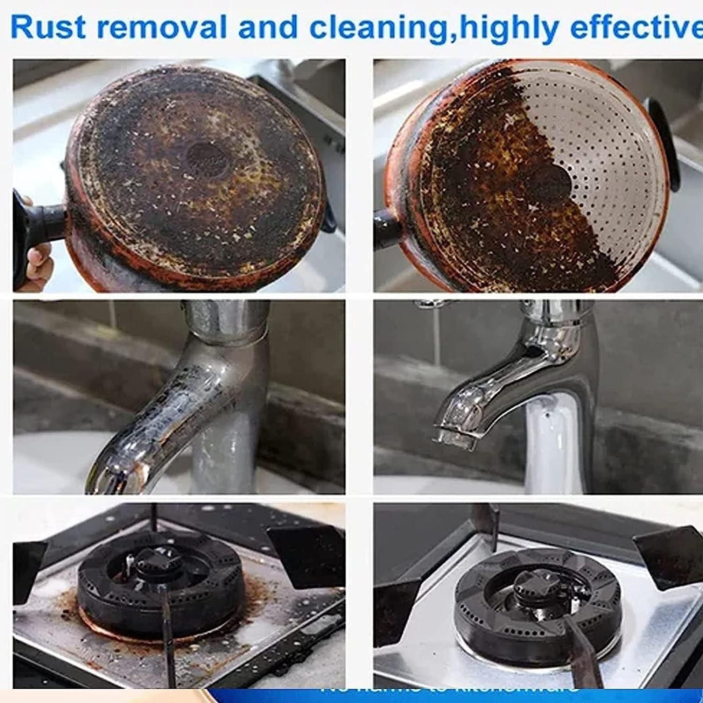 RustAway All-Purpose Kitchen Rust Remover Cleaning Powder - Grease and Dirt Buster (1 PCS)