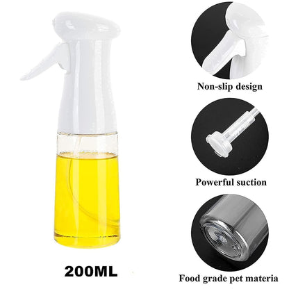 CuisineMist Stainless Steel Glass Oil Spray Bottles - Set of 2