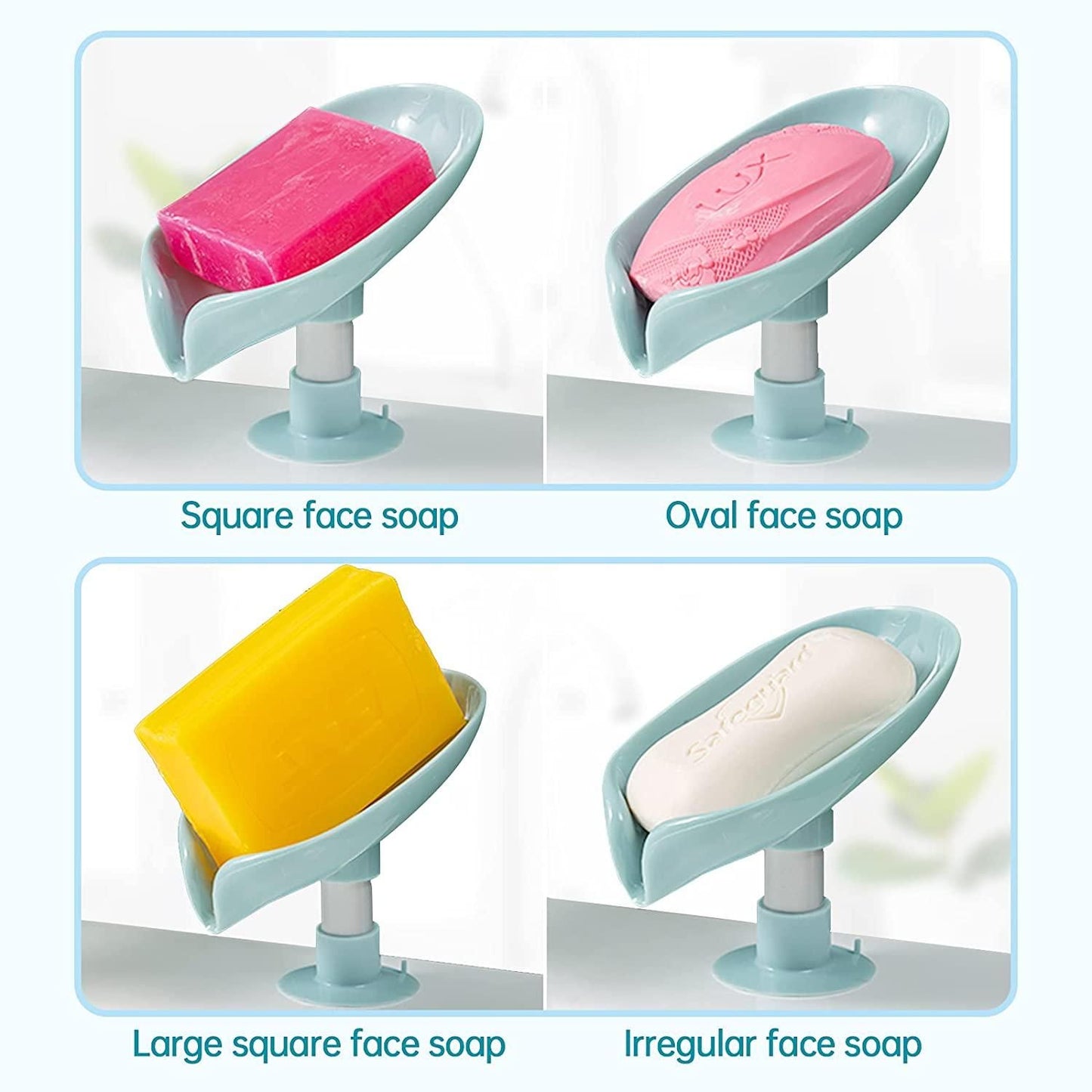 AquaLeaf Self-Draining Soap Holder (Pack of 2)